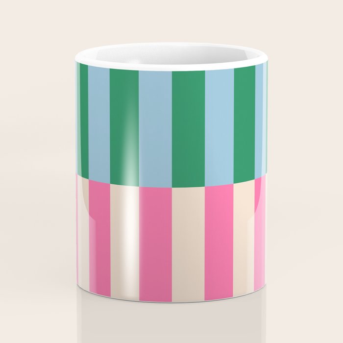Modern Minimalist Abstract Stripes Coffee Mug Gallery Image 4