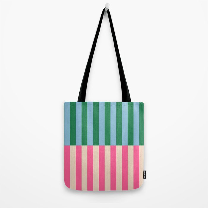 Modern Minimalist Abstract Stripes Tote Bag Gallery Image 2