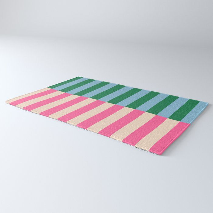 Modern Minimalist Abstract Stripes Rug Gallery Image 3