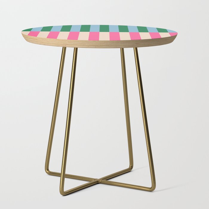 Modern Minimalist Abstract Stripes Side Table Gallery Image 1