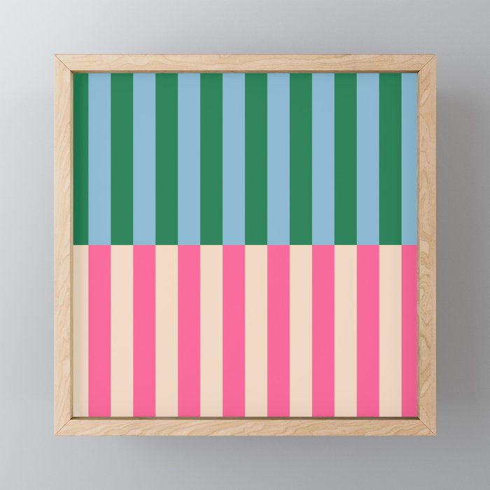 Modern Minimalist Abstract Stripes Mini Art Print Gallery Image 1