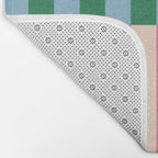 Modern Minimalist Abstract Stripes Bath Mat Gallery Image 2
