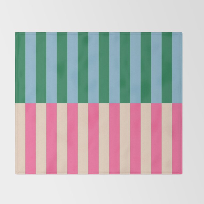 Modern Minimalist Abstract Stripes Throw Blanket Gallery Image 2