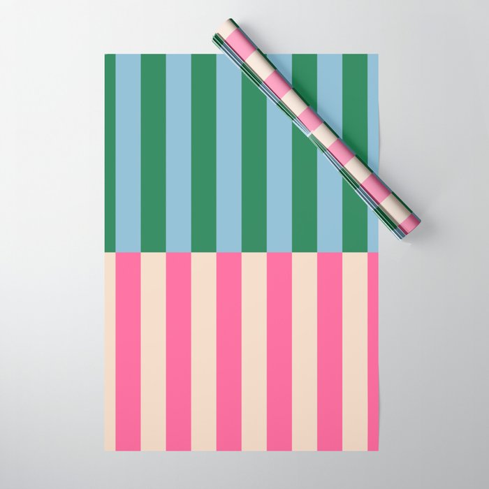 Modern Minimalist Abstract Stripes Wrapping Paper Gallery Image 1