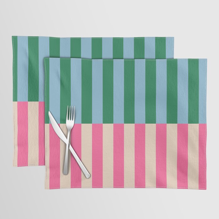 Modern Minimalist Abstract Stripes Placemat Gallery Image 1
