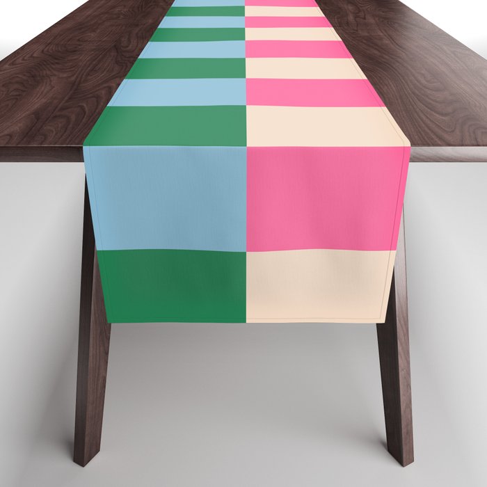 Modern Minimalist Abstract Stripes Table Runner Gallery Image 1