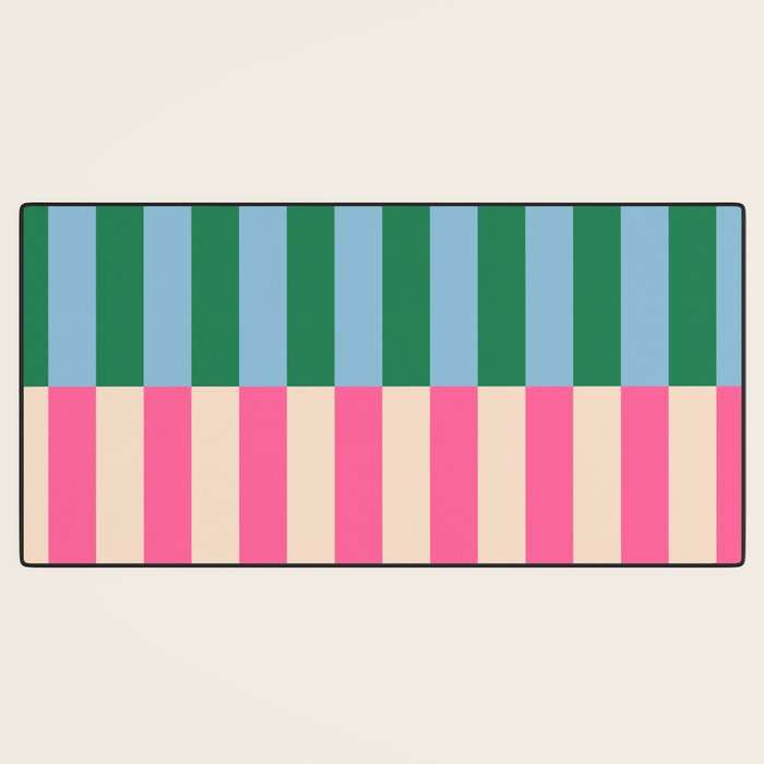 Modern Minimalist Abstract Stripes Desk Mat Gallery Image 3