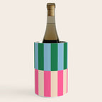 Modern Minimalist Abstract Stripes Wine Chiller Gallery Image 1