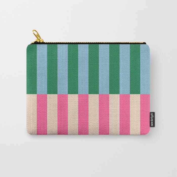 Modern Minimalist Abstract Stripes Carry All Pouch Gallery Image 1