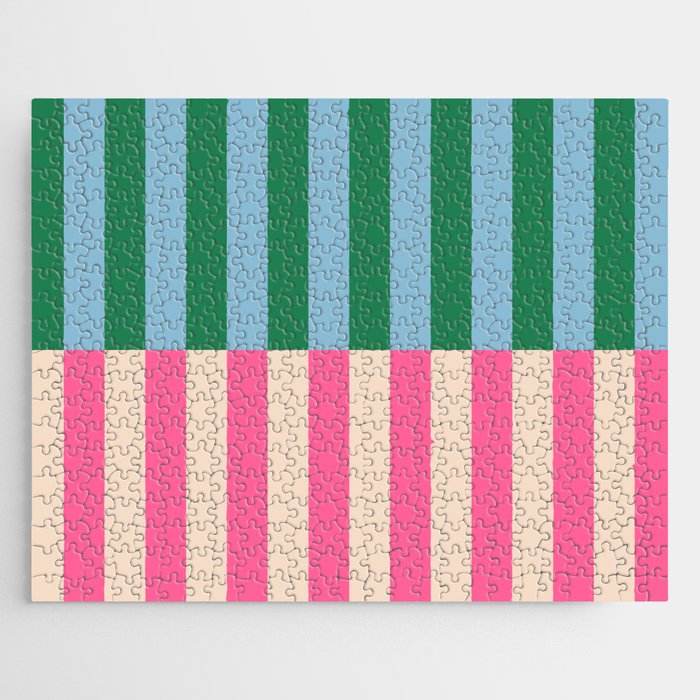 Modern Minimalist Abstract Stripes Jigsaw Puzzle Gallery Image 1