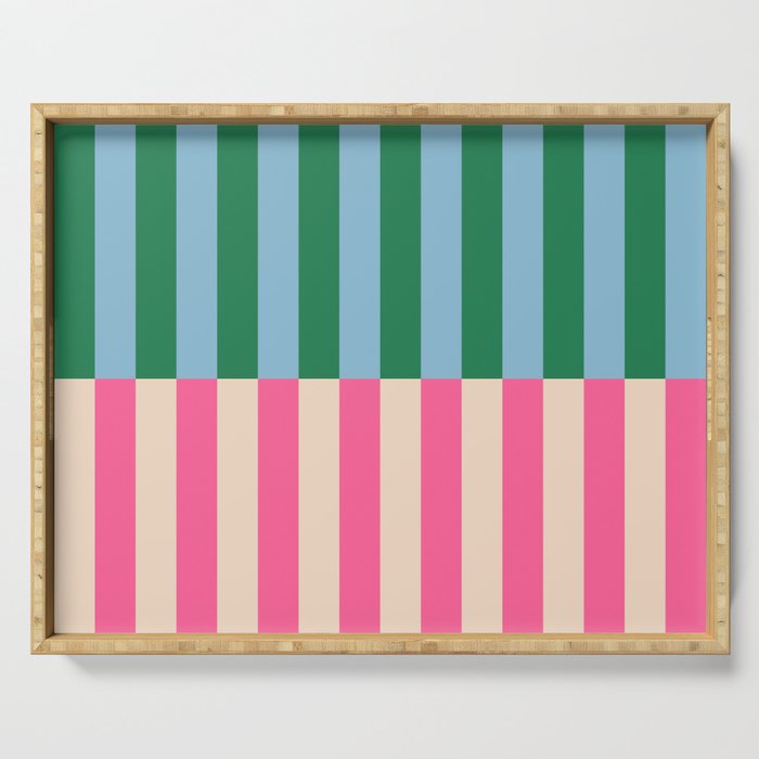 Modern Minimalist Abstract Stripes Serving Tray Gallery Image 1