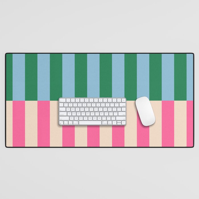Modern Minimalist Abstract Stripes Desk Mat Gallery Image 1