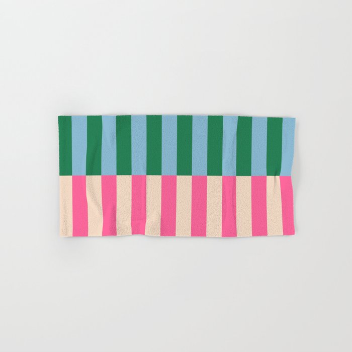 Modern Minimalist Abstract Stripes Bath Towel Gallery Image 1