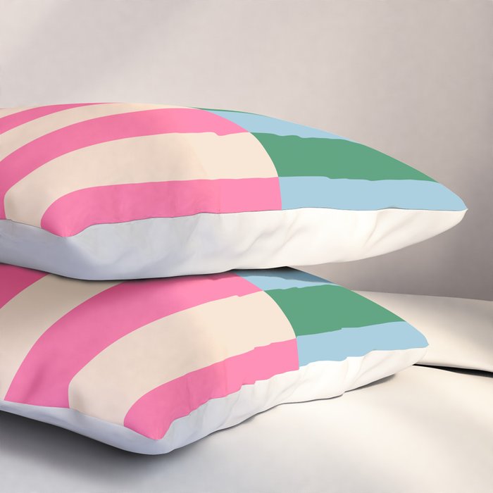 Modern Minimalist Abstract Stripes Pillow Sham Gallery Image 3