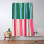 Modern Minimalist Abstract Stripes Window Curtain Gallery Image 5