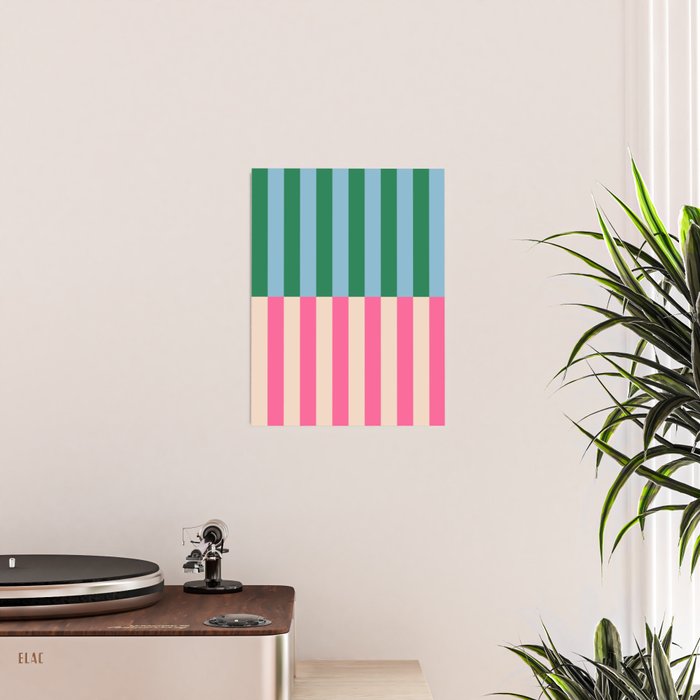 Modern Minimalist Abstract Stripes Poster Gallery Image 2