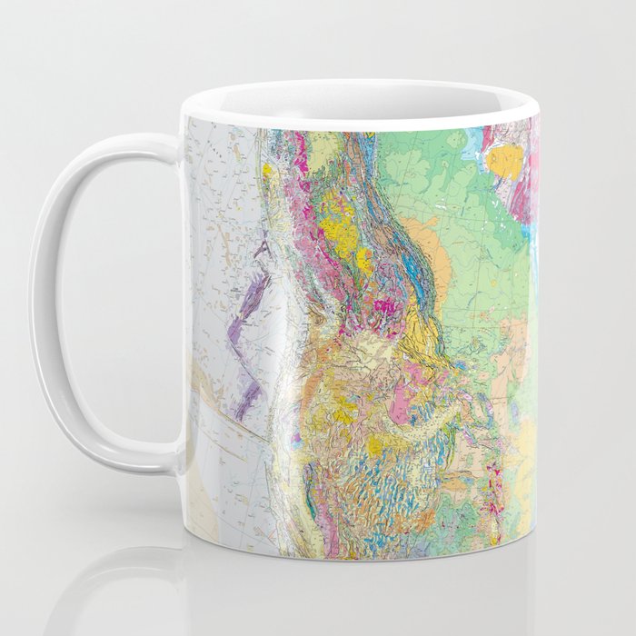 USGS Geological Map of North America Coffee Mug Gallery Image 3