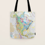 USGS Geological Map of North America Tote Bag Gallery Image 1
