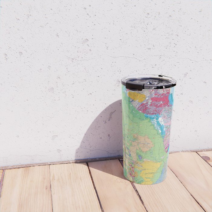 USGS Geological Map of North America Travel Mug Gallery Image 4