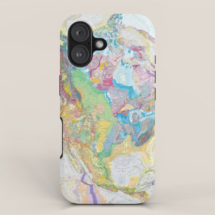 USGS Geological Map of North America iPhone Case Gallery Image 1
