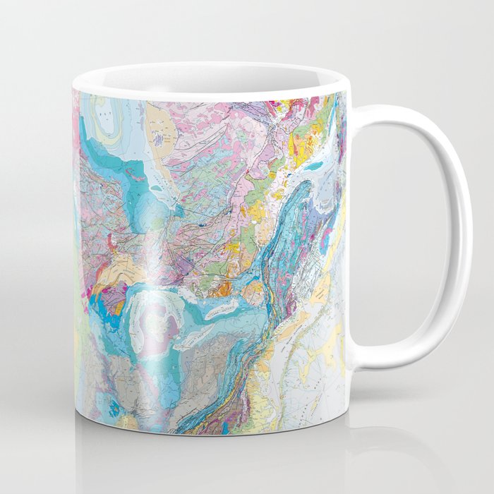 USGS Geological Map of North America Coffee Mug Gallery Image 1