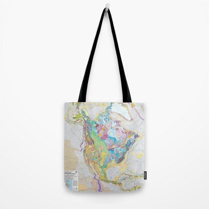 USGS Geological Map of North America Tote Bag Gallery Image 2