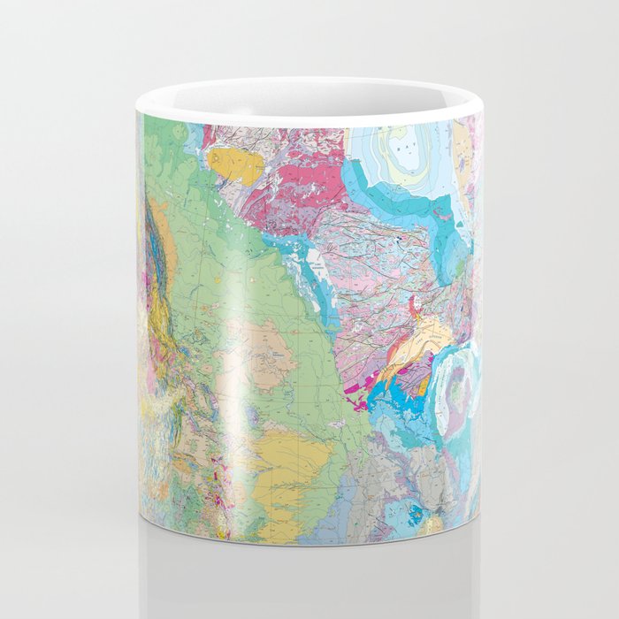 USGS Geological Map of North America Coffee Mug Gallery Image 4