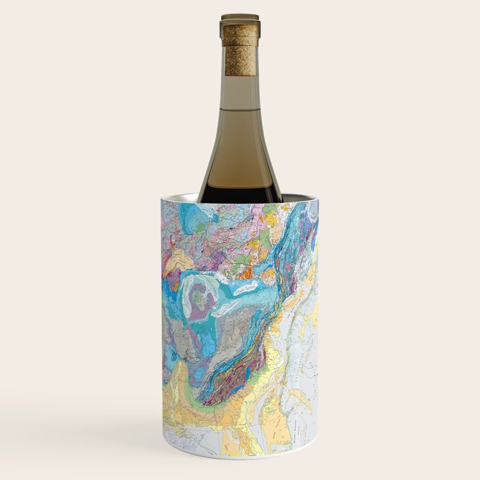 USGS Geological Map of North America Wine Chiller Gallery Image 3