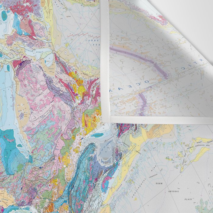 USGS Geological Map of North America Wall Tapestry Gallery Image 3