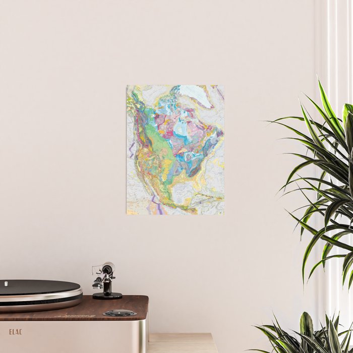USGS Geological Map of North America Poster Gallery Image 2