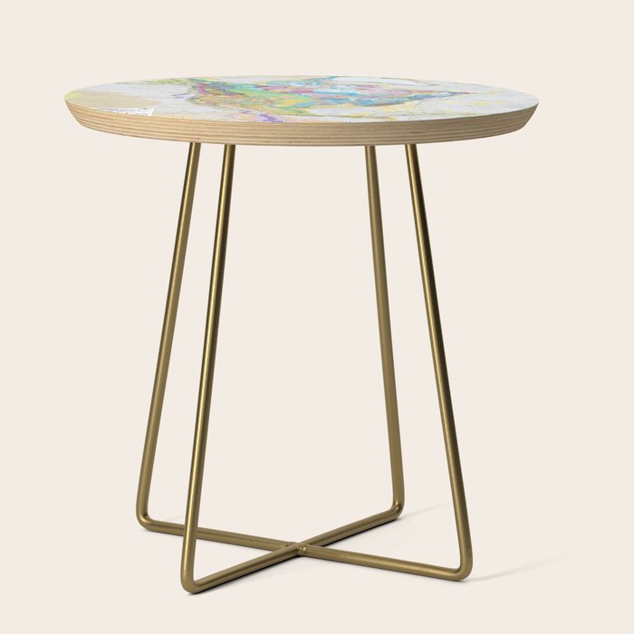 USGS Geological Map of North America Side Table Gallery Image 1