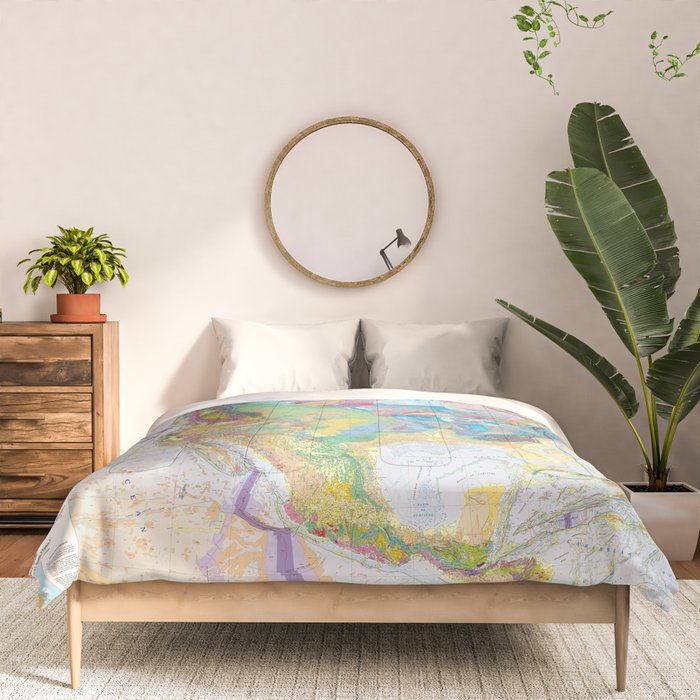 USGS Geological Map of North America Comforter Gallery Image 3