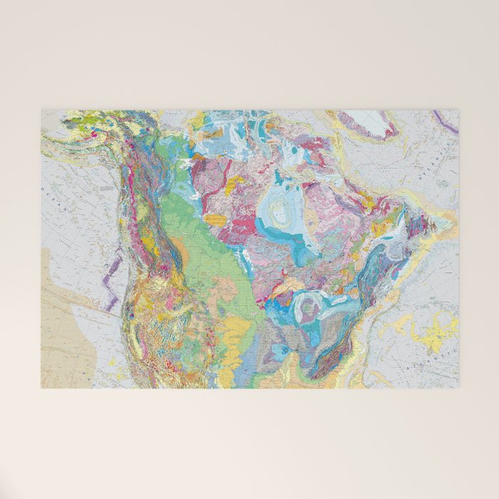 USGS Geological Map of North America Welcome Mat Gallery Image 1