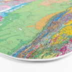 USGS Geological Map of North America Bath Mat Gallery Image 3
