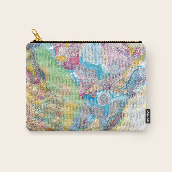 USGS Geological Map of North America Carry All Pouch Gallery Image 1