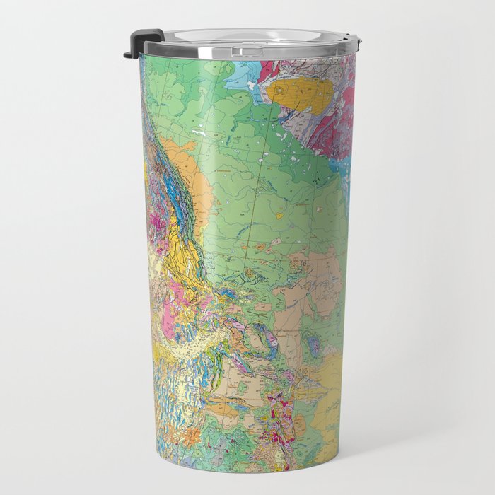 USGS Geological Map of North America Travel Mug Gallery Image 3