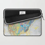 USGS Geological Map of North America Laptop Sleeve Gallery Image 2