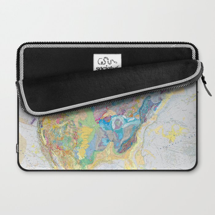 USGS Geological Map of North America Laptop Sleeve Gallery Image 2