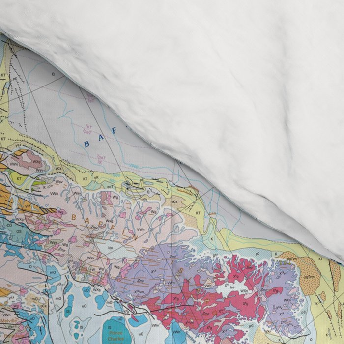 USGS Geological Map of North America Comforter Gallery Image 4
