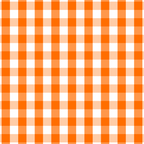 Classic Pumpkin Orange and White Gingham Check Pattern Coffee Mug Gallery Image 2