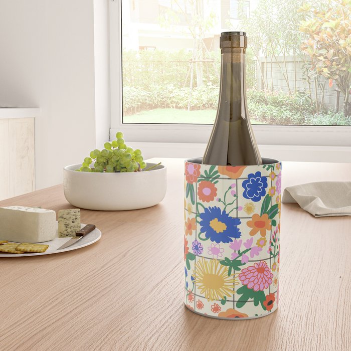 Bright flowers pattern Wine Chiller Gallery Image 4