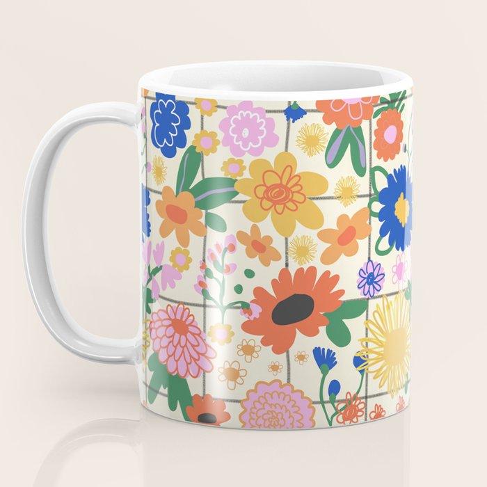 Bright flowers pattern Coffee Mug Gallery Image 3