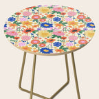 Bright flowers pattern Side Table Gallery Image 2
