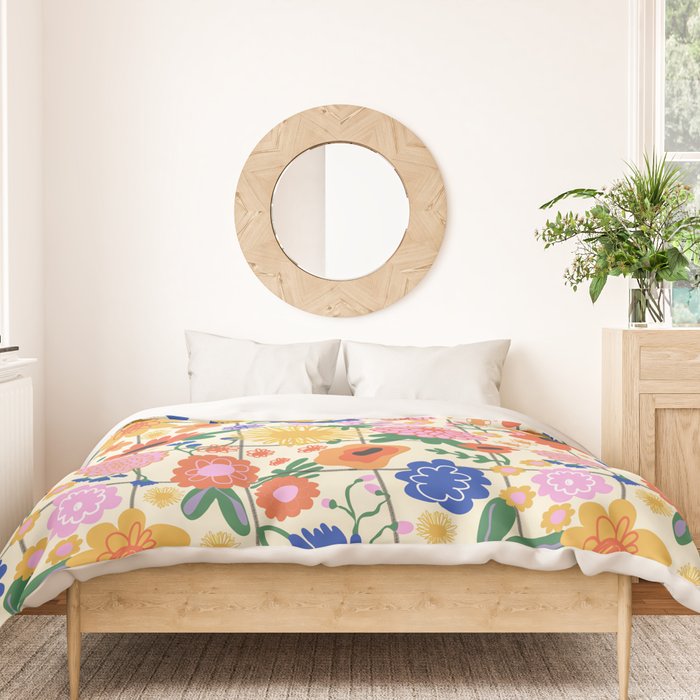 Bright flowers pattern Duvet Cover Gallery Image 3