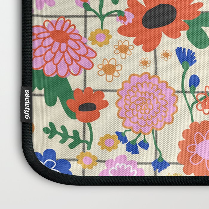 Bright flowers pattern Laptop Sleeve Gallery Image 3