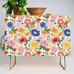 Bright flowers pattern Credenza Gallery Image 1