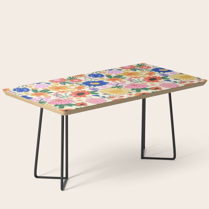 Bright flowers pattern Coffee Table Gallery Image 1