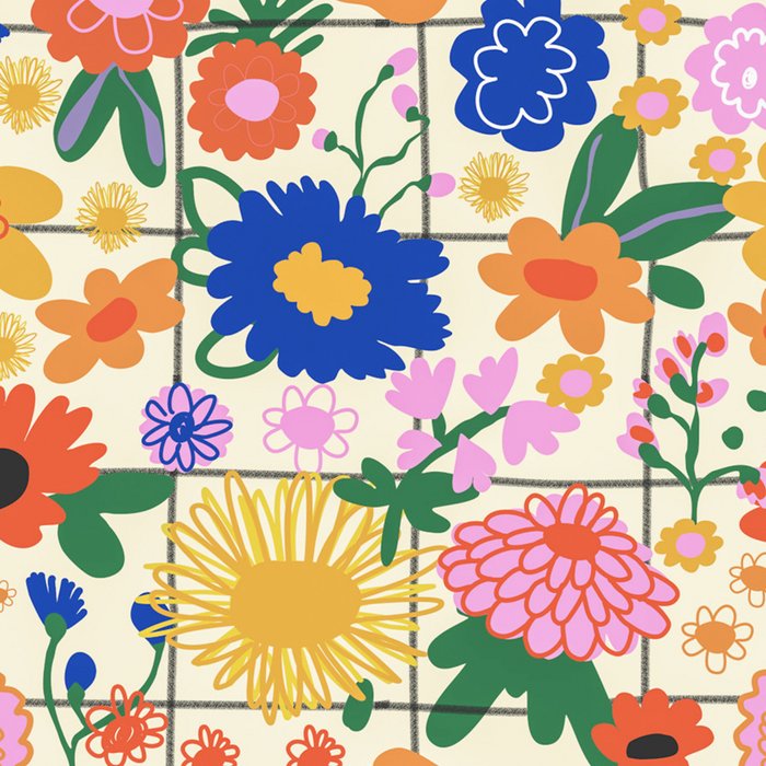 Bright flowers pattern Coffee Mug Gallery Image 2
