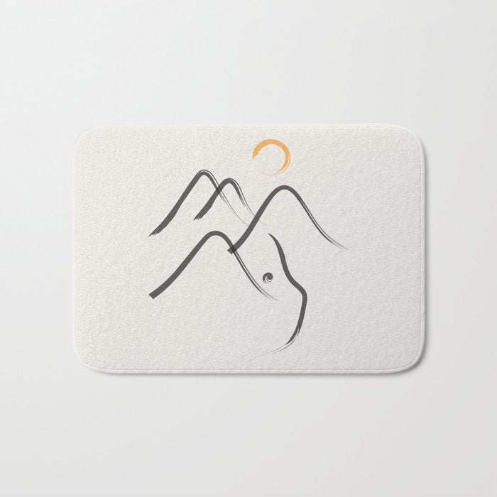 Cat Landscape 99 Bath Mat Gallery Image 1