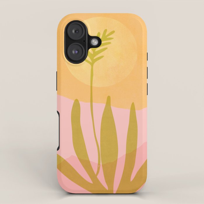 Golden Agave Desert Landscape iPhone Case Gallery Image 1